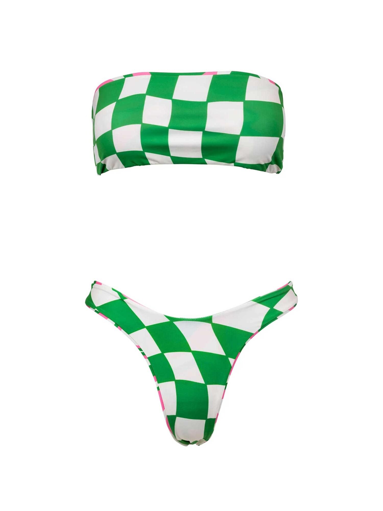 Kalaia Bikini 'Reversible Checkers Bikini'  verde