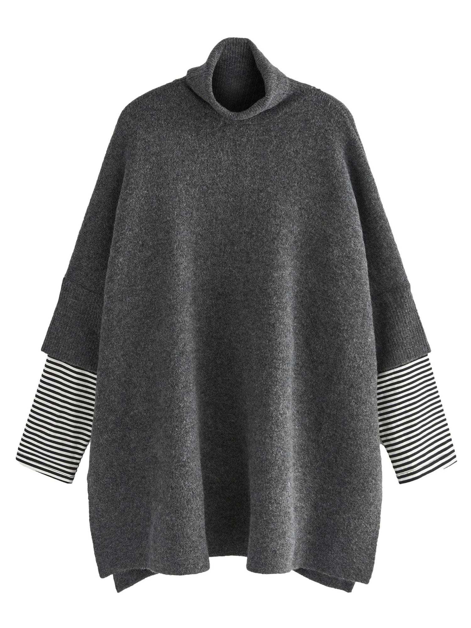 Next Pulover  gri / negru / alb
