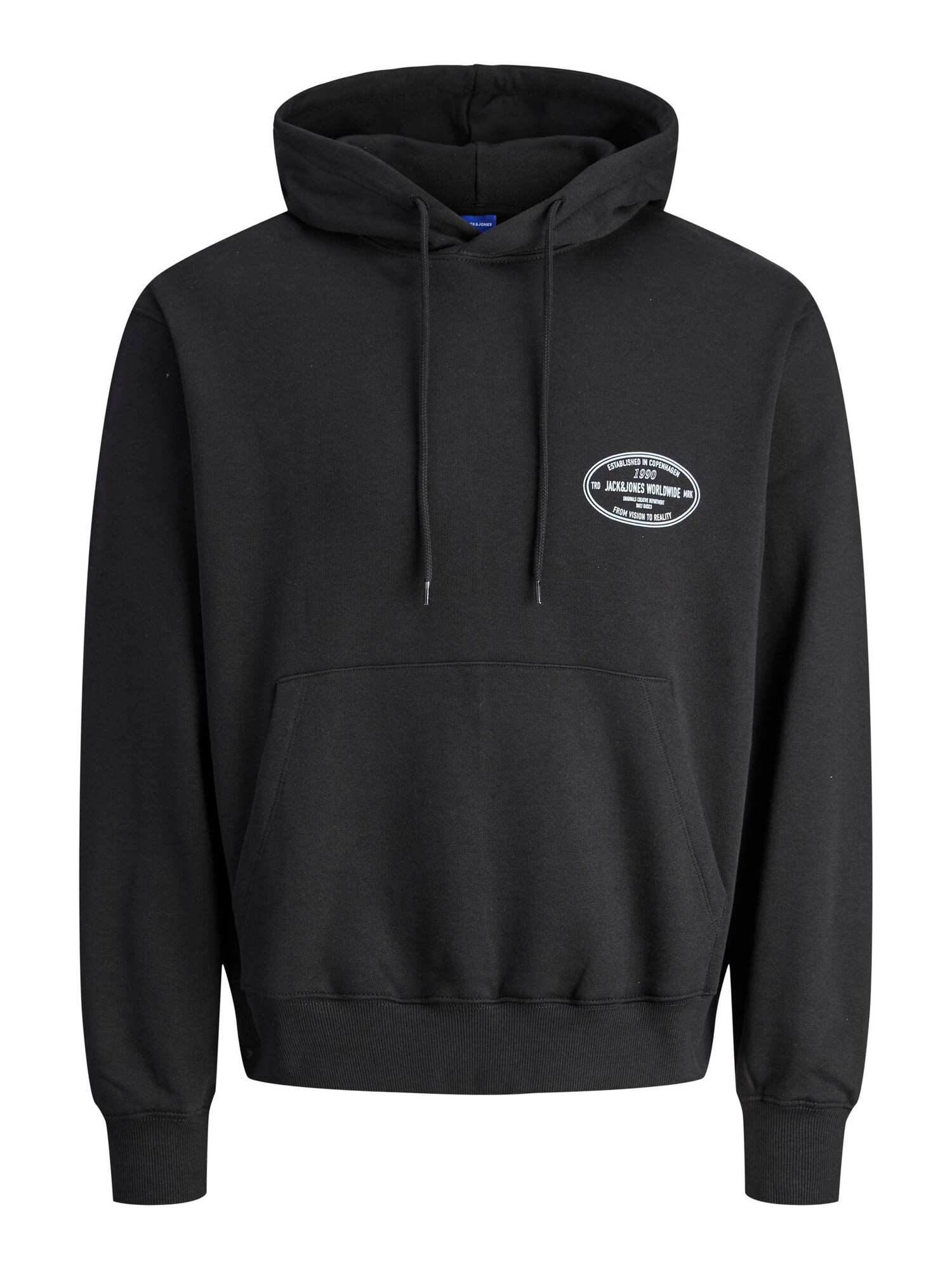 JACK & JONES Sudadera azul pastel / negro / offwhite