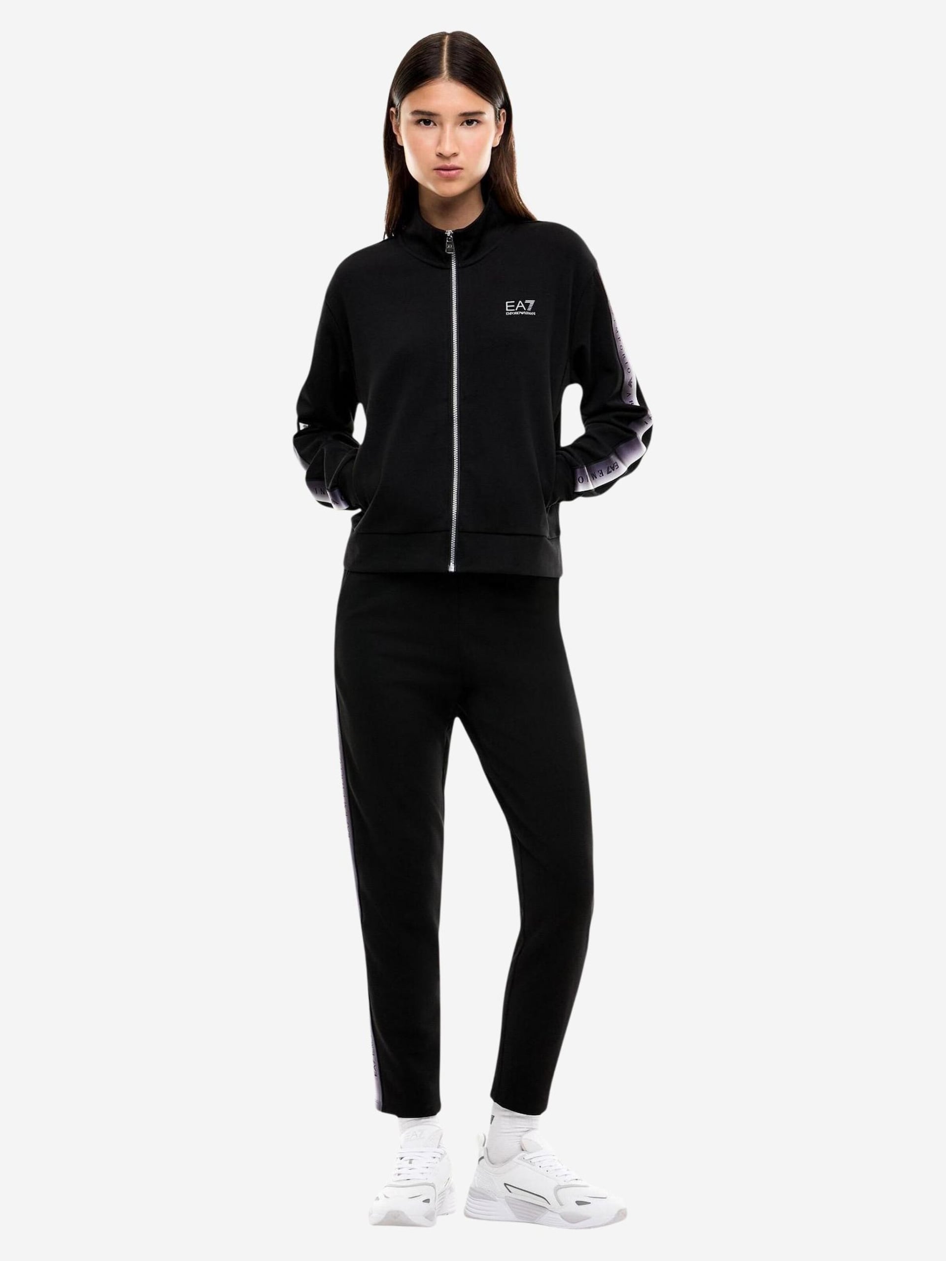 EA7 Emporio Armani VENTUS7 Tape Tracksuit tröjor dam – bild 3