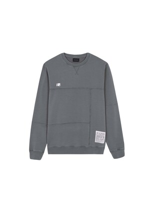 Scalpers Sweatshirt Basaltgrijs / Wit