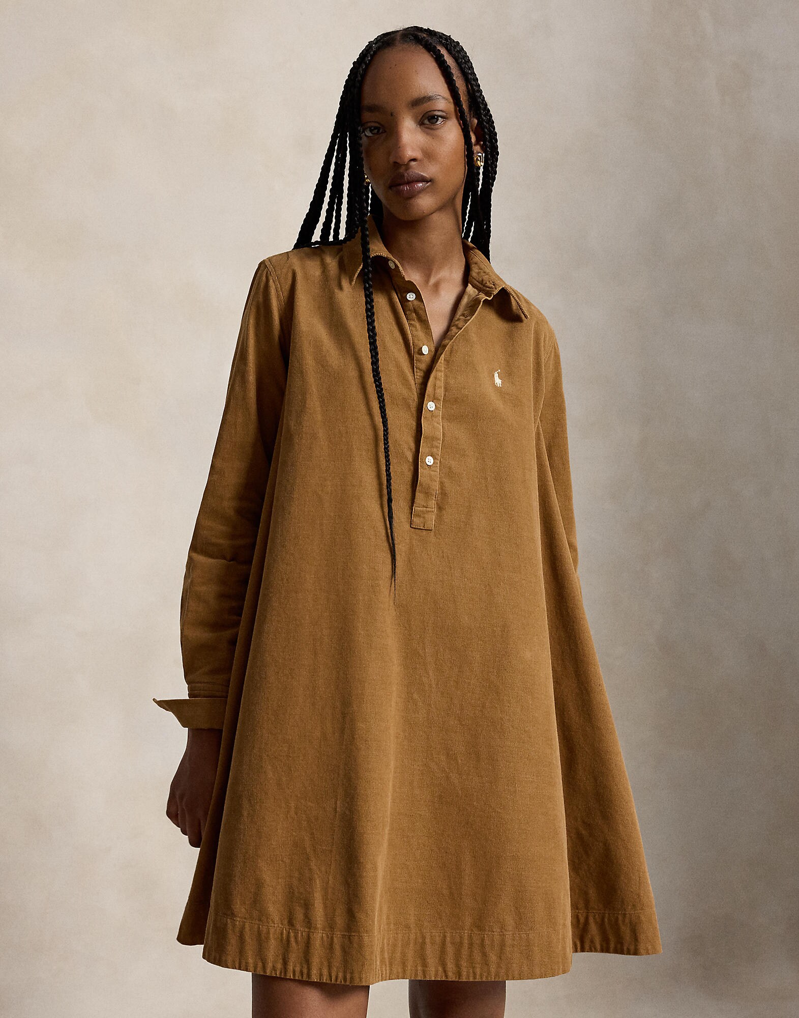 Polo Ralph Lauren Vestido '21 WALE'  marrón claro – imagen 4