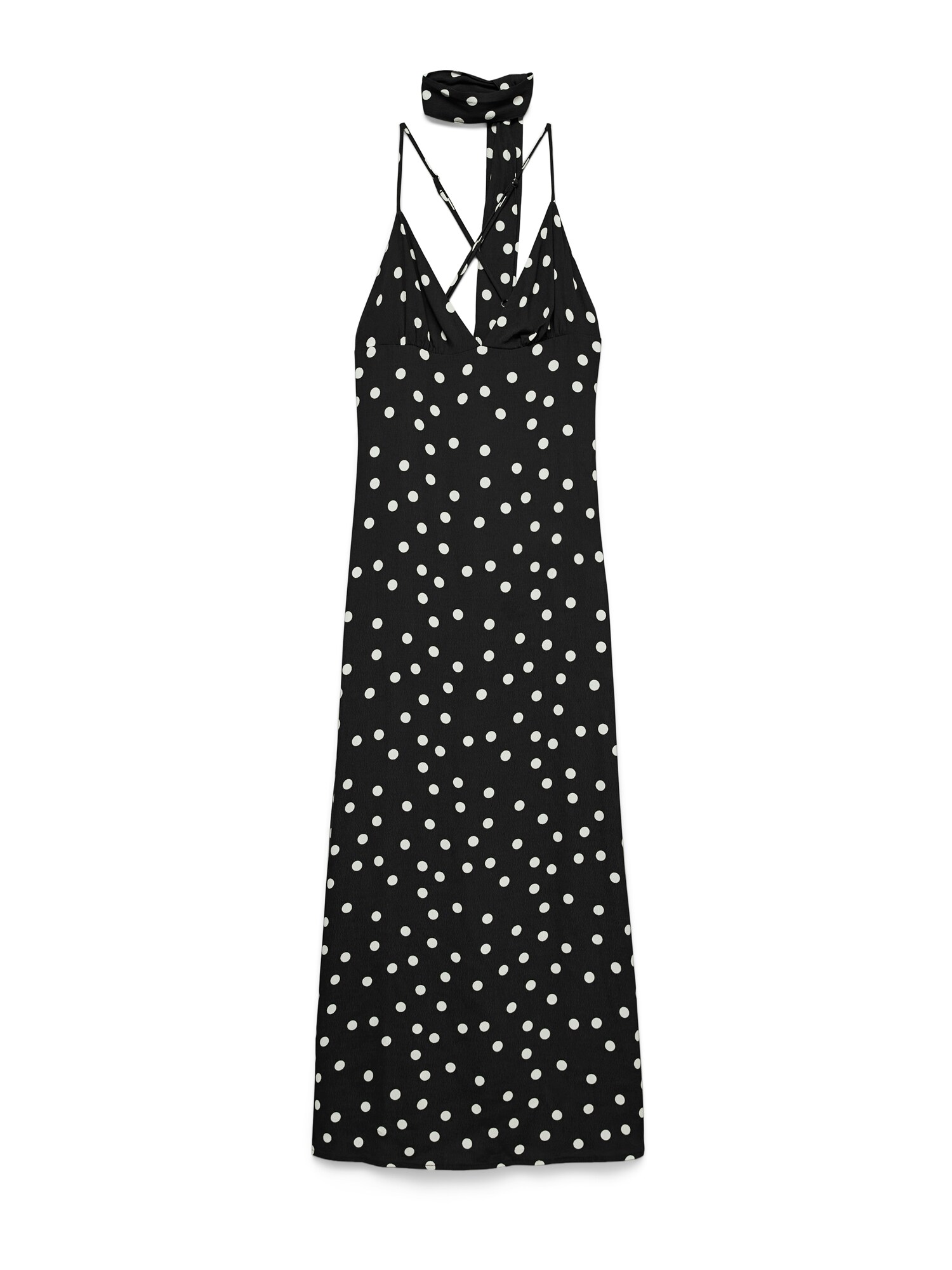 VERO MODA Šaty 'VMELISA'  čierna / biela
