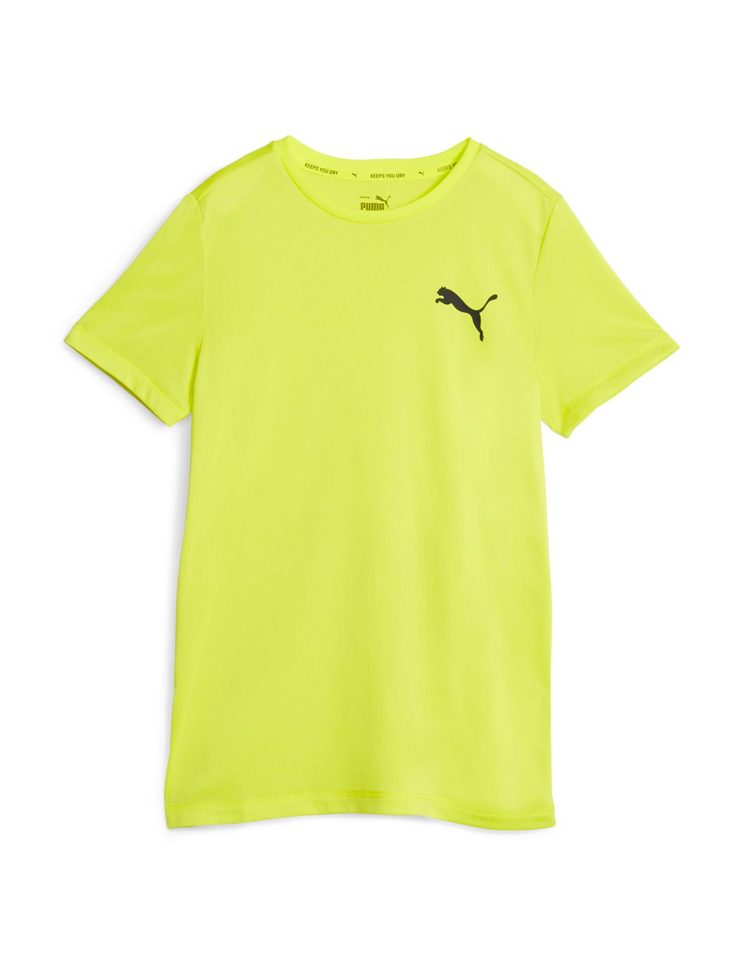 PUMA Функционална тениска  лимоненожълто / черно