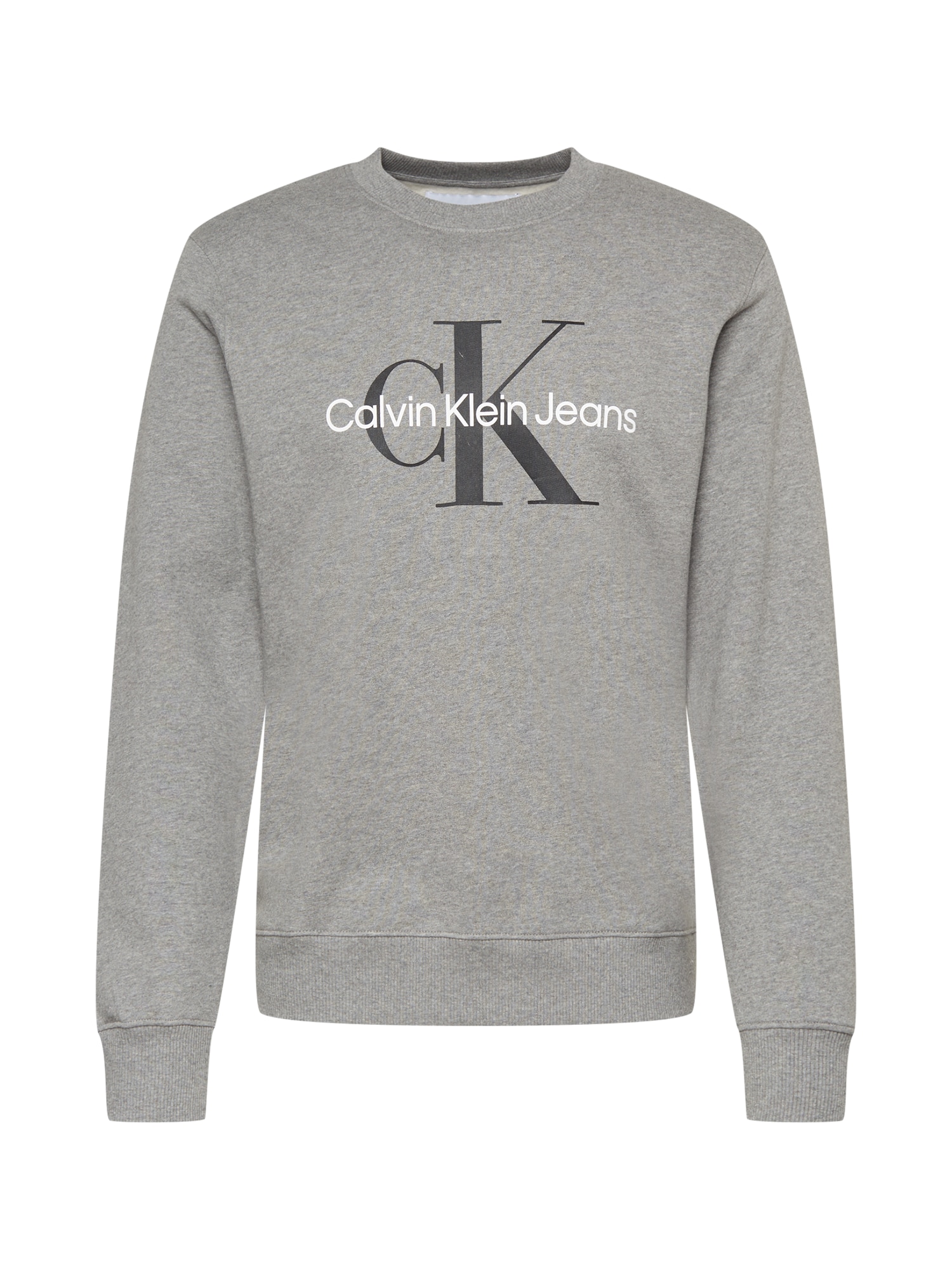 Calvin Klein Jeans Megztinis be užsegimo margai pilka / juoda / balta