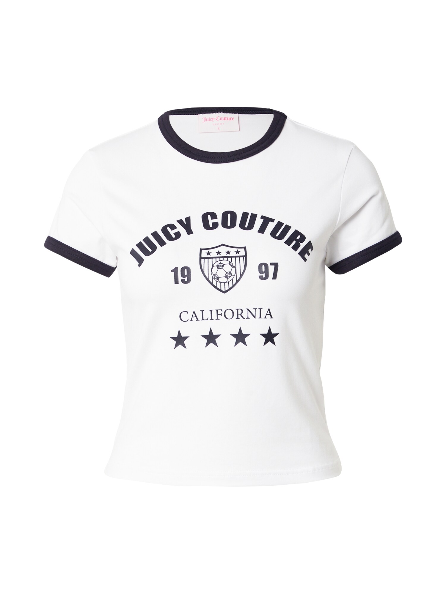 Juicy Couture Camiseta 'The Arched Football Ringer' negro / blanco – imagen 1