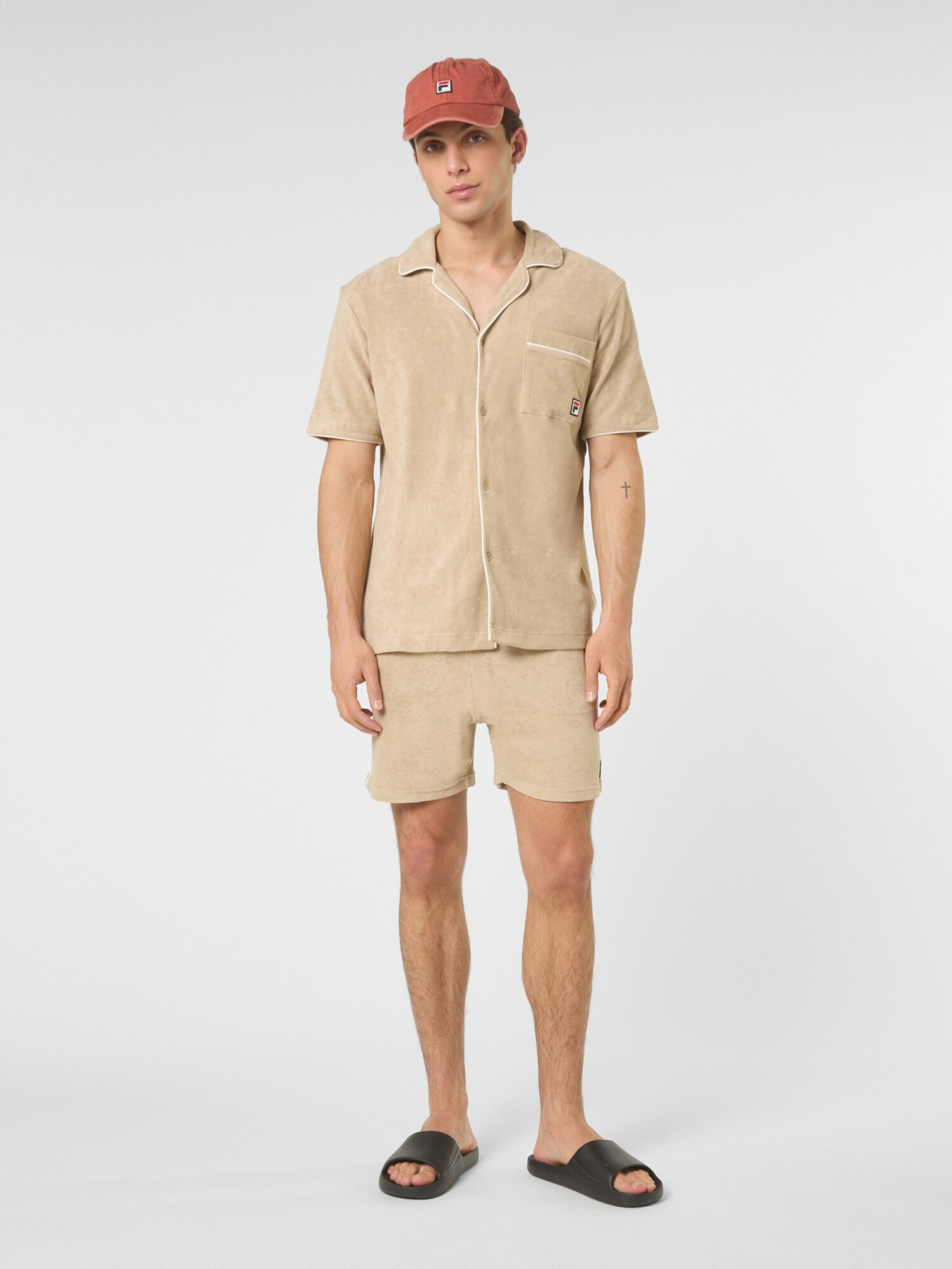 FILA Pantalón 'EMPOLI regular towelling shorts'  beige – imagen 3