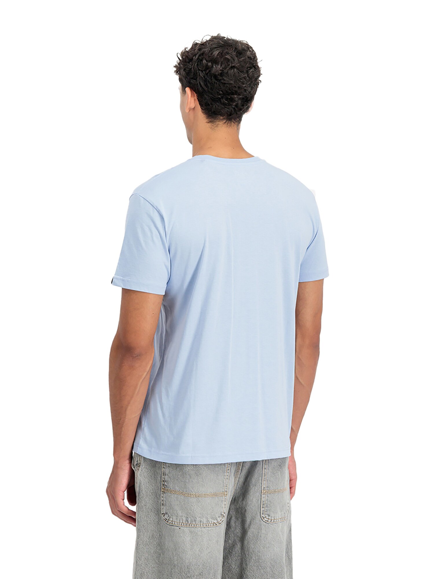 ALPHA INDUSTRIES Camiseta  azul claro – imagen 4