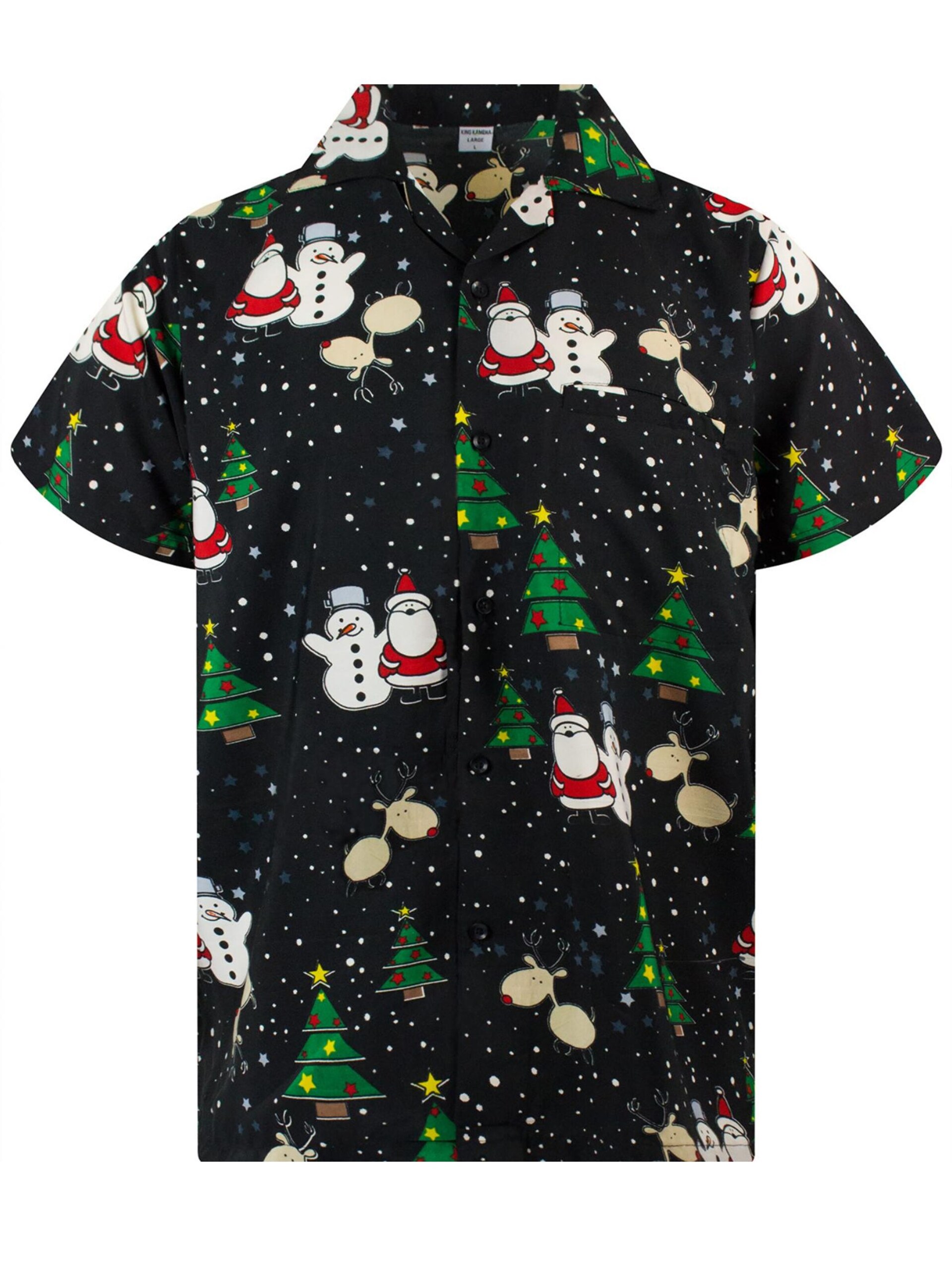 King Kameha Skjorta 'Christmas Buddies' herr