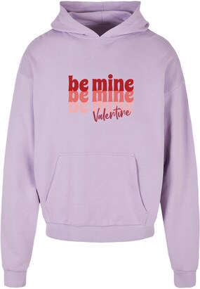 Merchcode Sweatshirt ‘Valentines Day – Be Mine’ Sering / Abrikoos / Zalm roze / Donkerrood