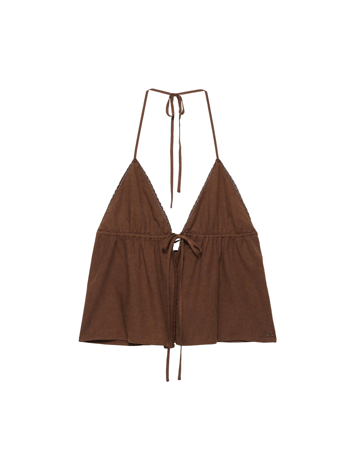 Pull&Bear Top 'PACIFIC'  hnedá