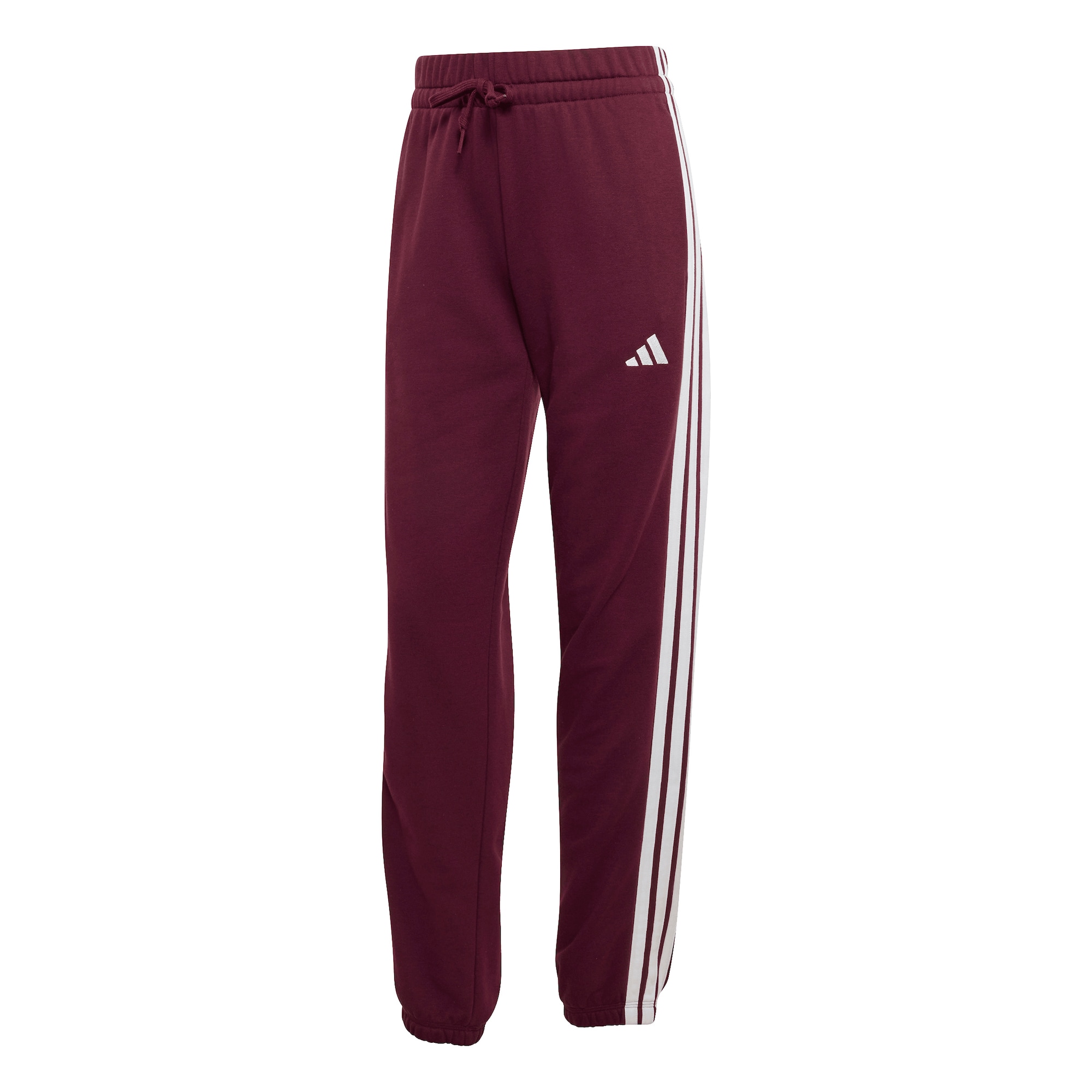 ADIDAS SPORTSWEAR Pantaloni sport Essentials roșu bordeaux / alb