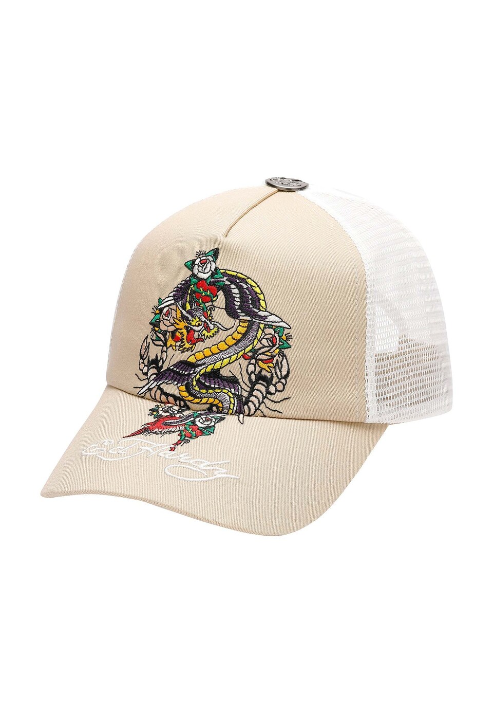 Keps 'Swooping Dragon' beige / gul / antracit