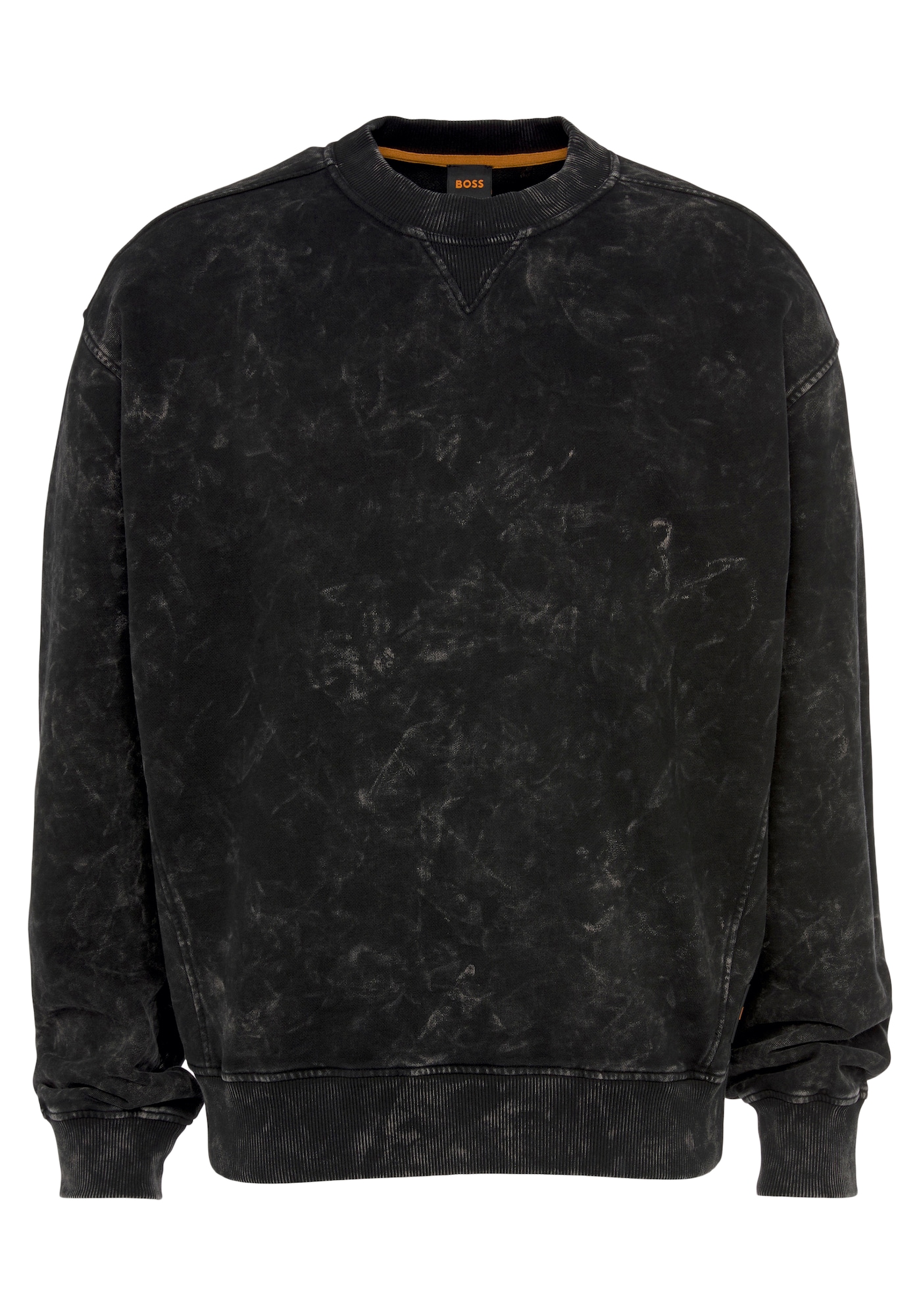 Boss Orange BOSS Orange Sweatshirt 'Wesnow' grau / schwarz