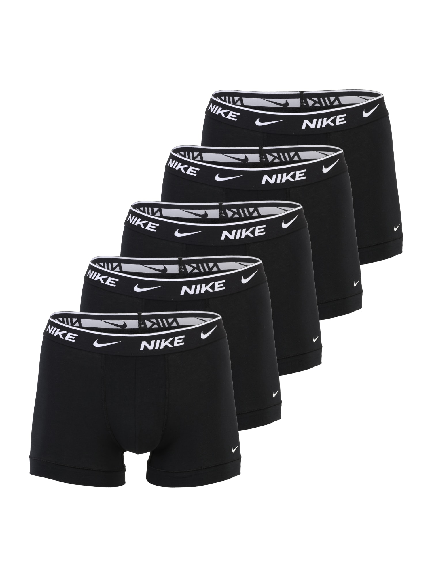 NIKE Underwear Boxeri  negru / alb