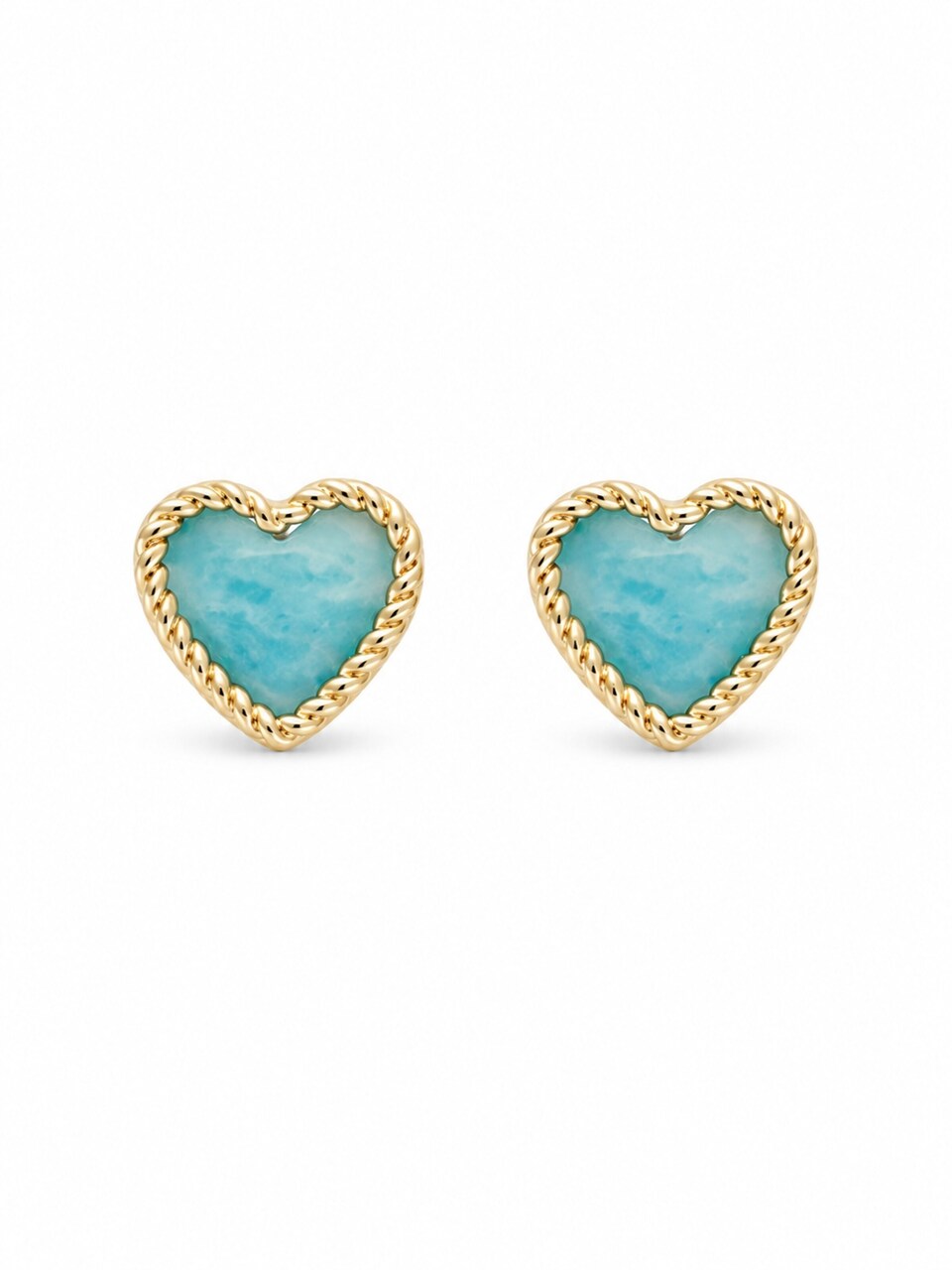 Örhängen 'Heart Wrap Blue'