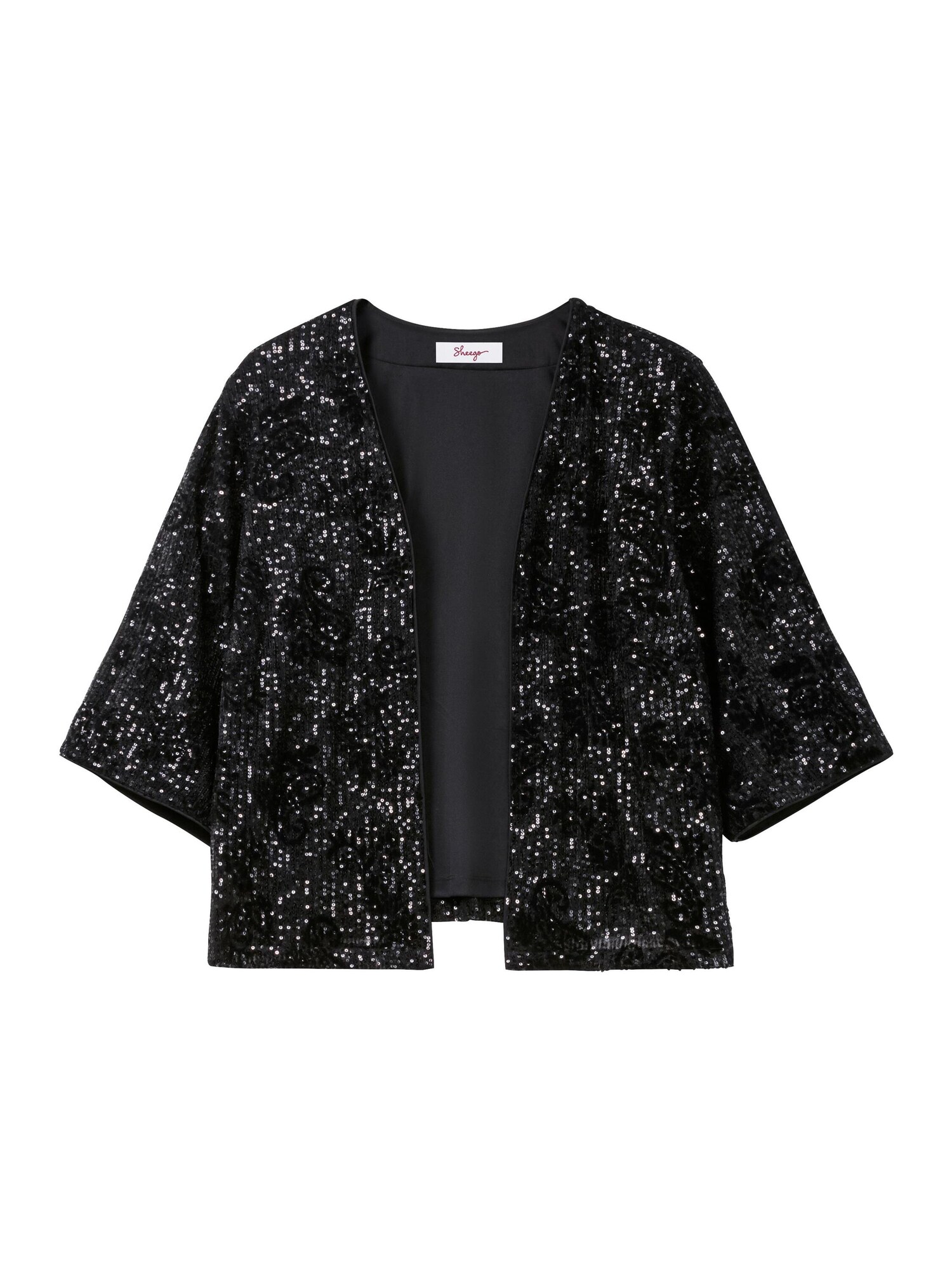 SHEEGO Geacă de primăvară-toamnă  negru