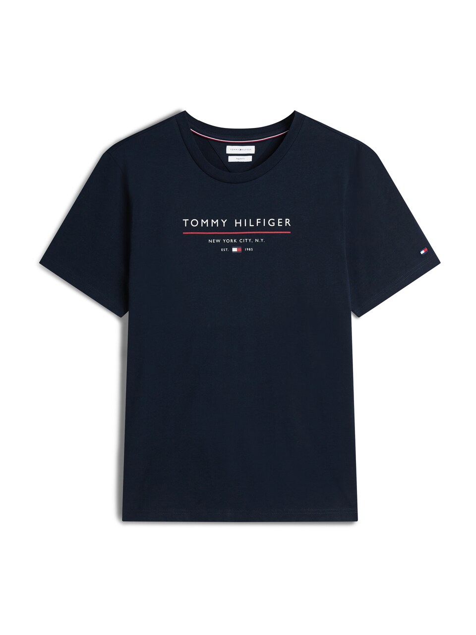 T-shirt 'Essential' marinblå / röd
