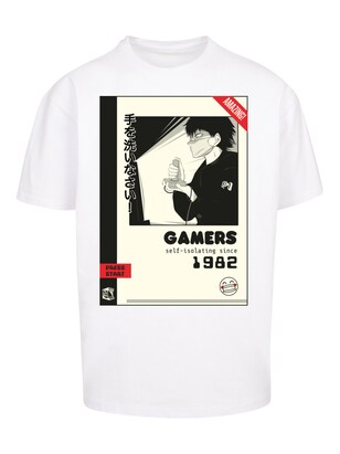 F4NT4STIC Shirt ‘Retro Gaming SEVENSQUARED’ Beige / Rood / Zwart / Wit