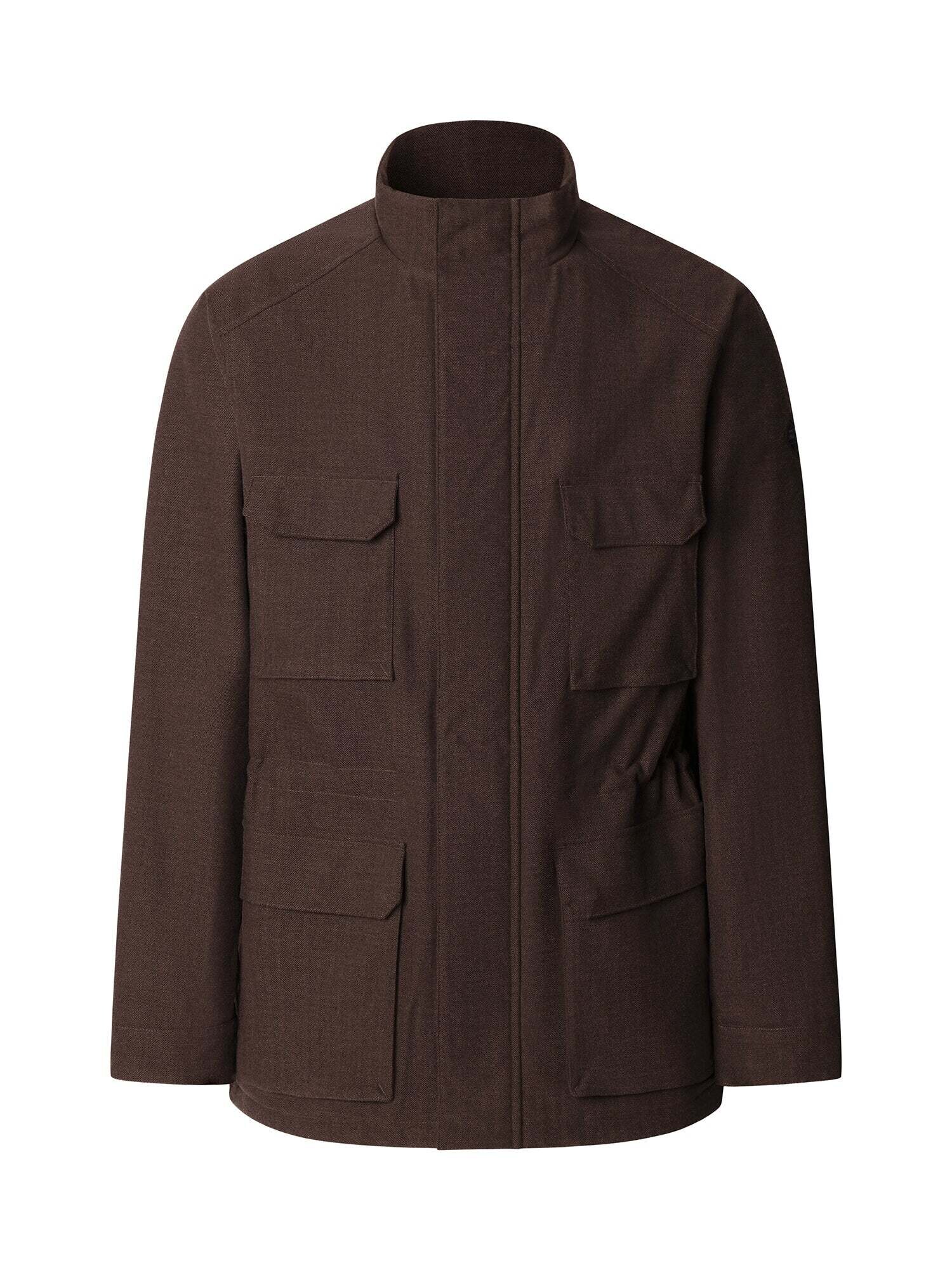 Hackett London Giacca di mezza stagione 'Bone Lux'  marrone scuro