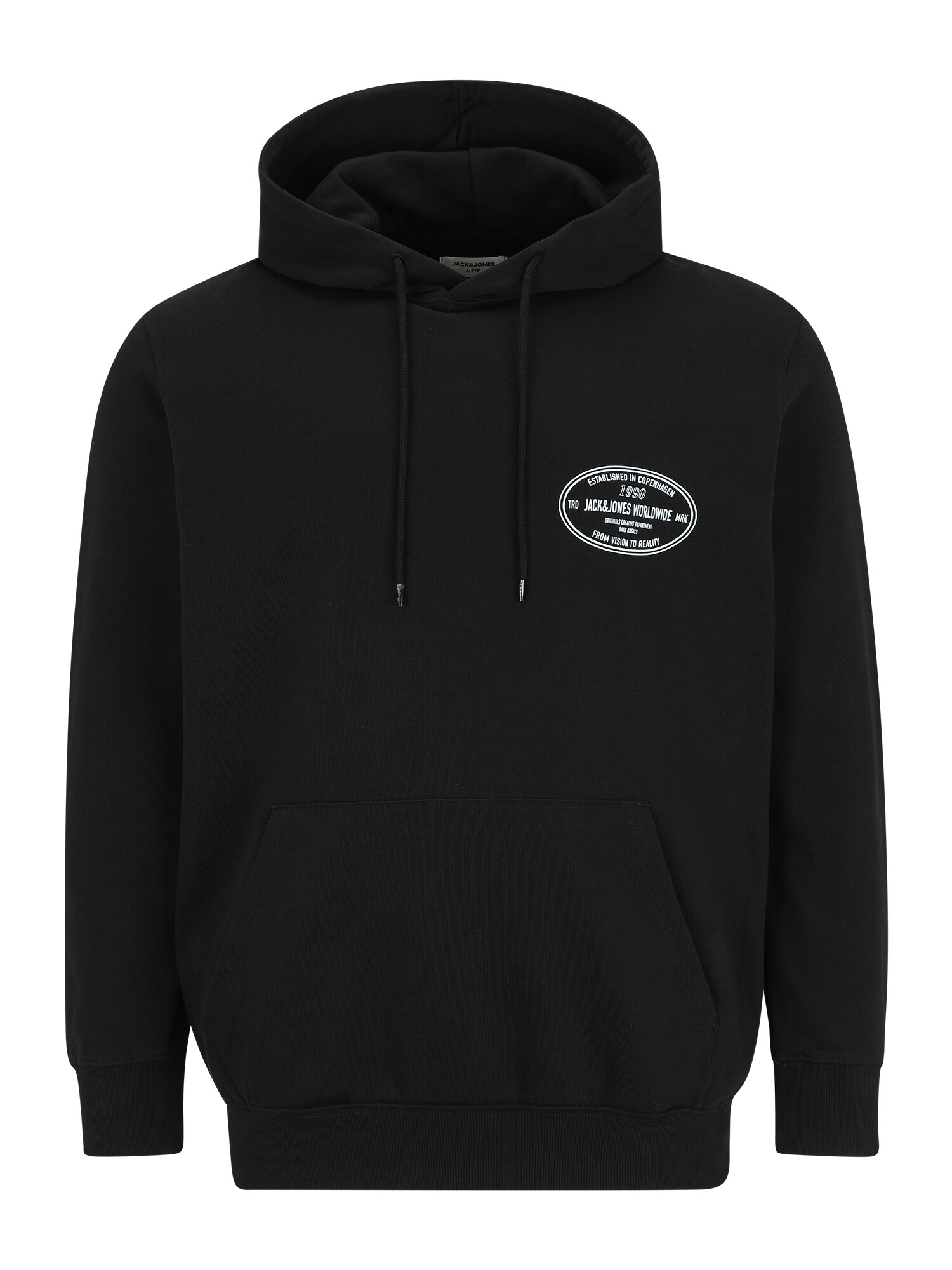 Jack & Jones Plus Tréning póló 'JORYORK'  ezüstszürke / fekete akciós termékkép 1