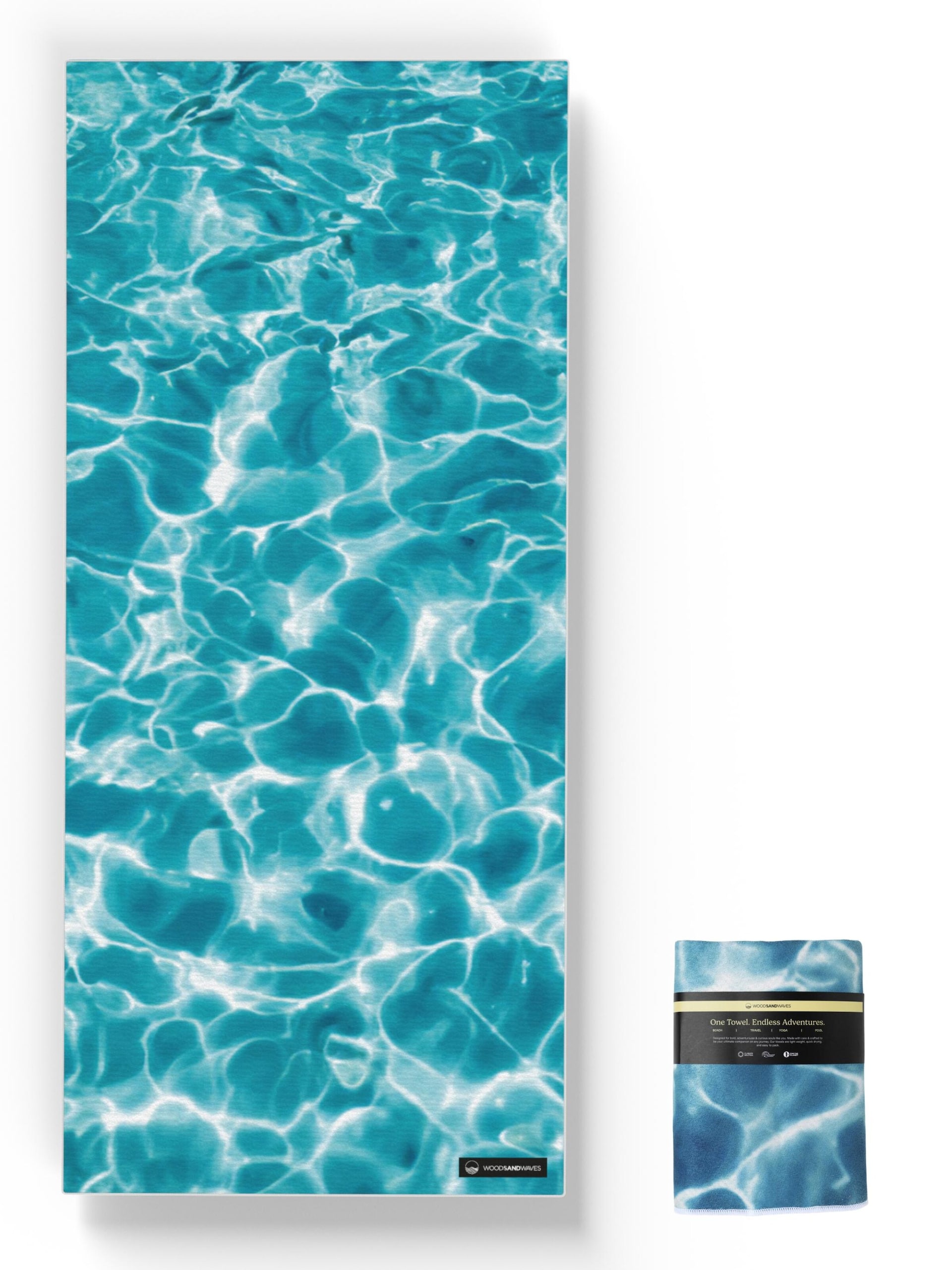 Woodsandwaves Strandhandduk 'Beautiful Blue' halsdukar & sjalar dam