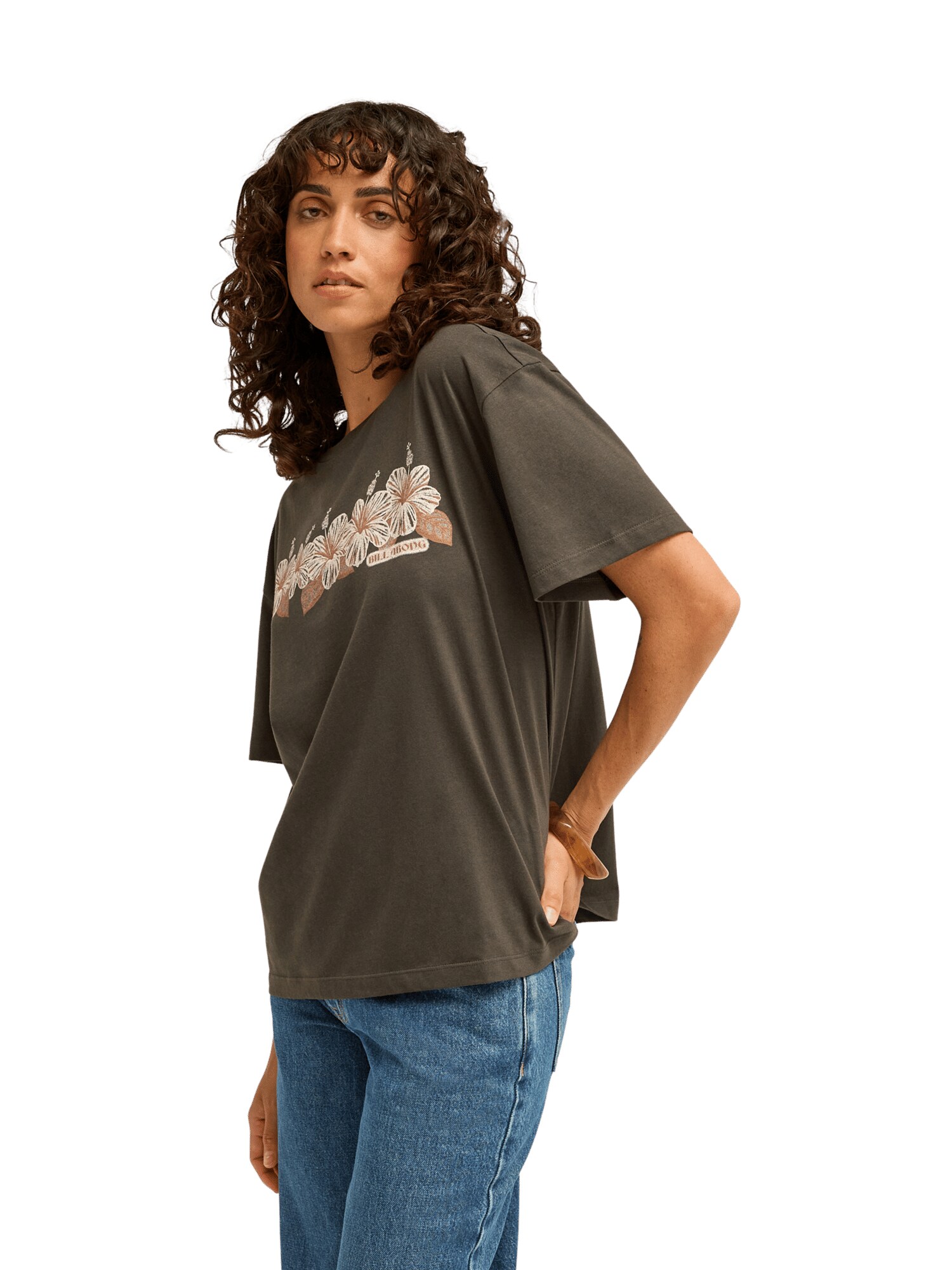 BILLABONG Camiseta 'Hello Sundown'  ecru / marrón / negro – imagen 4
