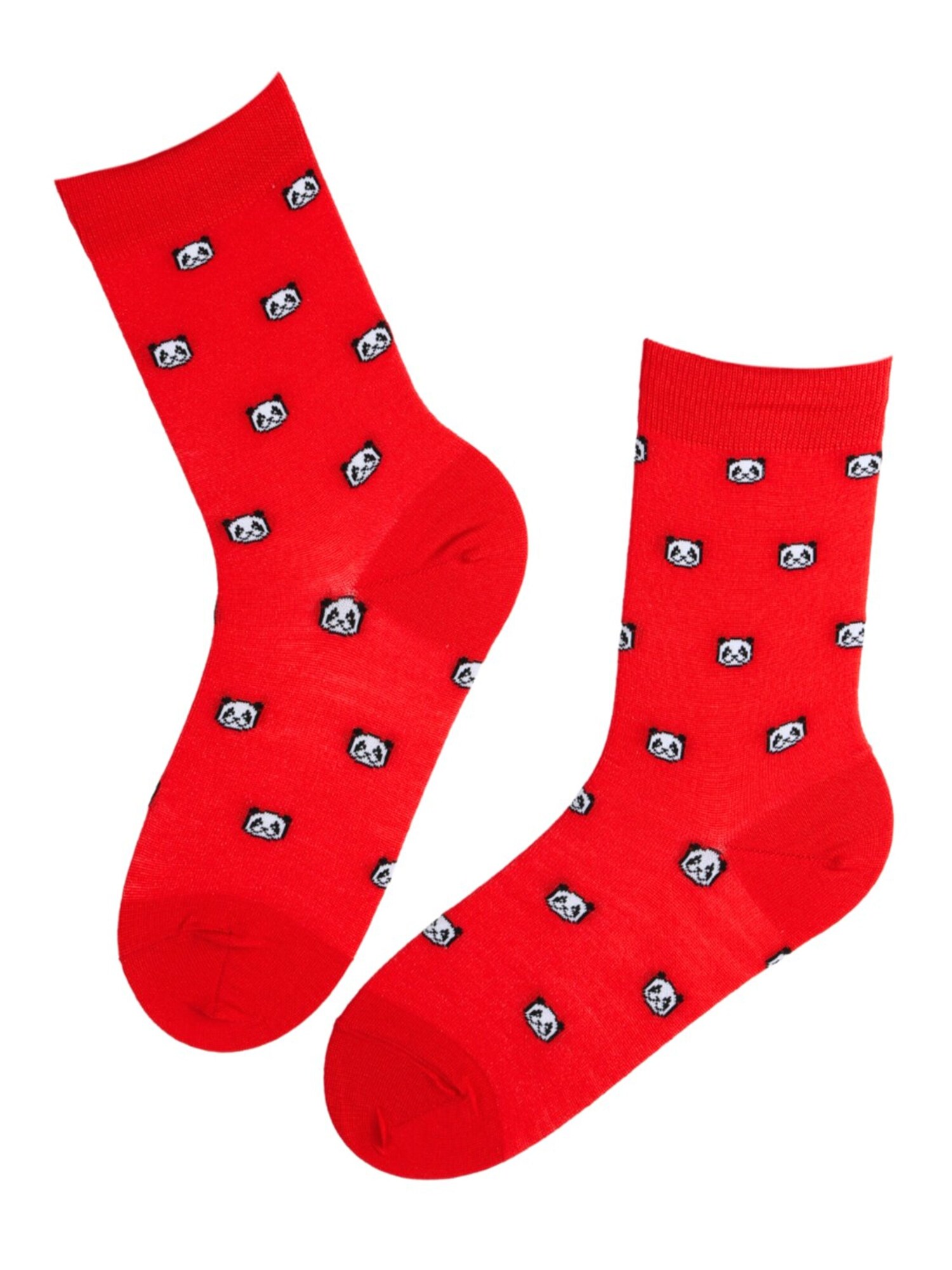 Sokisahtel Čarape 'PANDA merino wool socks' crvena