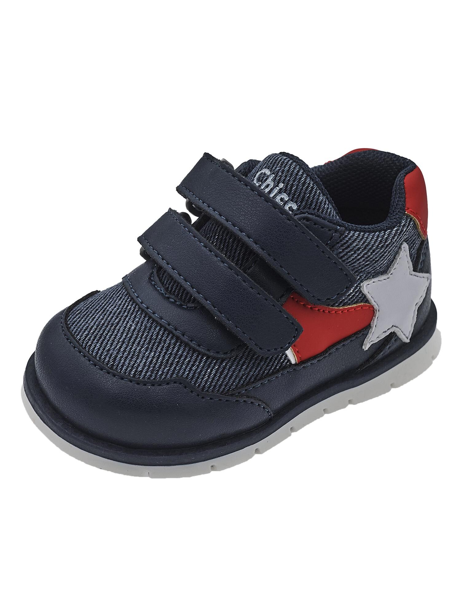 Chicco Sneaker Fabry  albastru noapte / gri / roșu