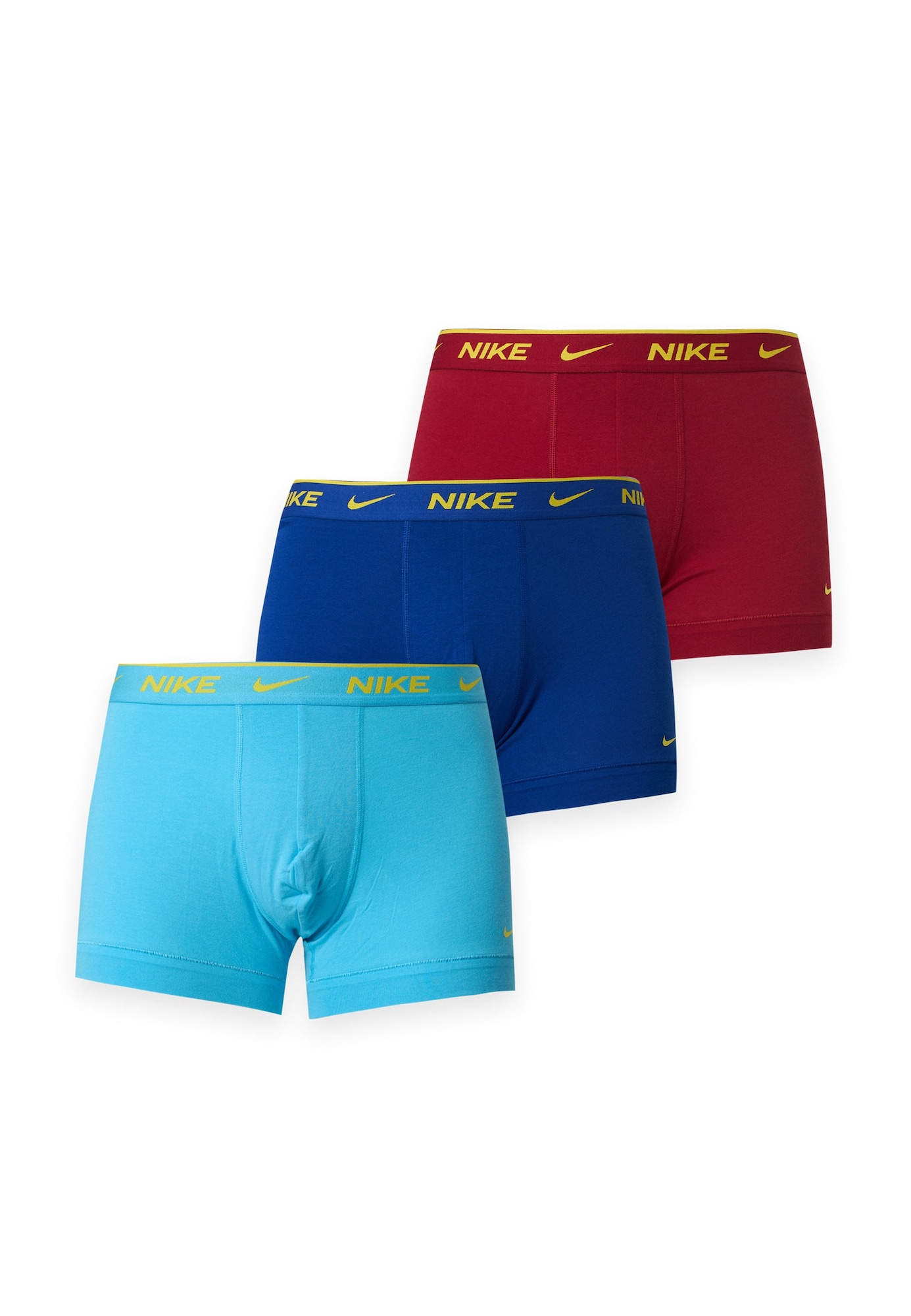 NIKE Underwear Calzoncillo boxer 'Everyday' aqua / azul real / amarillo / langosta