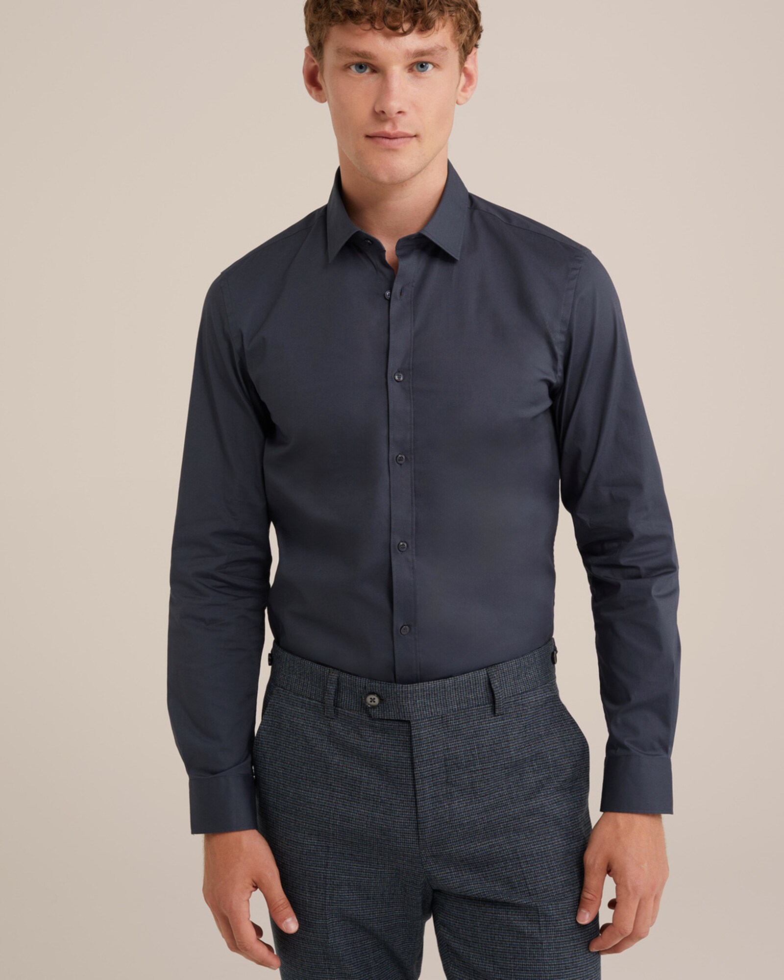 WE Fashion Cămașă  gri metalic