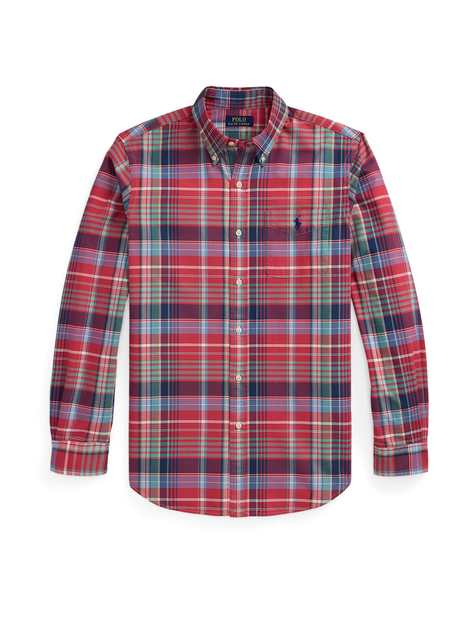 Polo Ralph Lauren CăMașă Albastru Deschis / Mov VâNăTă / RoșU Cranberry-image