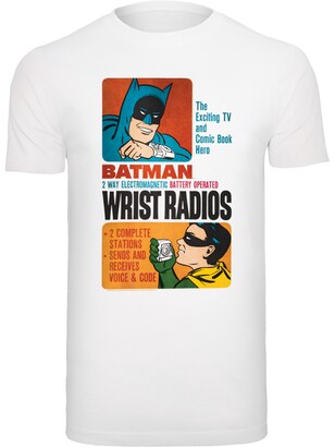 F4NT4STIC Shirt ‘DC Comics Batman TV Series Wrist Radios’ Oranje / Rood / Zwart / Wit