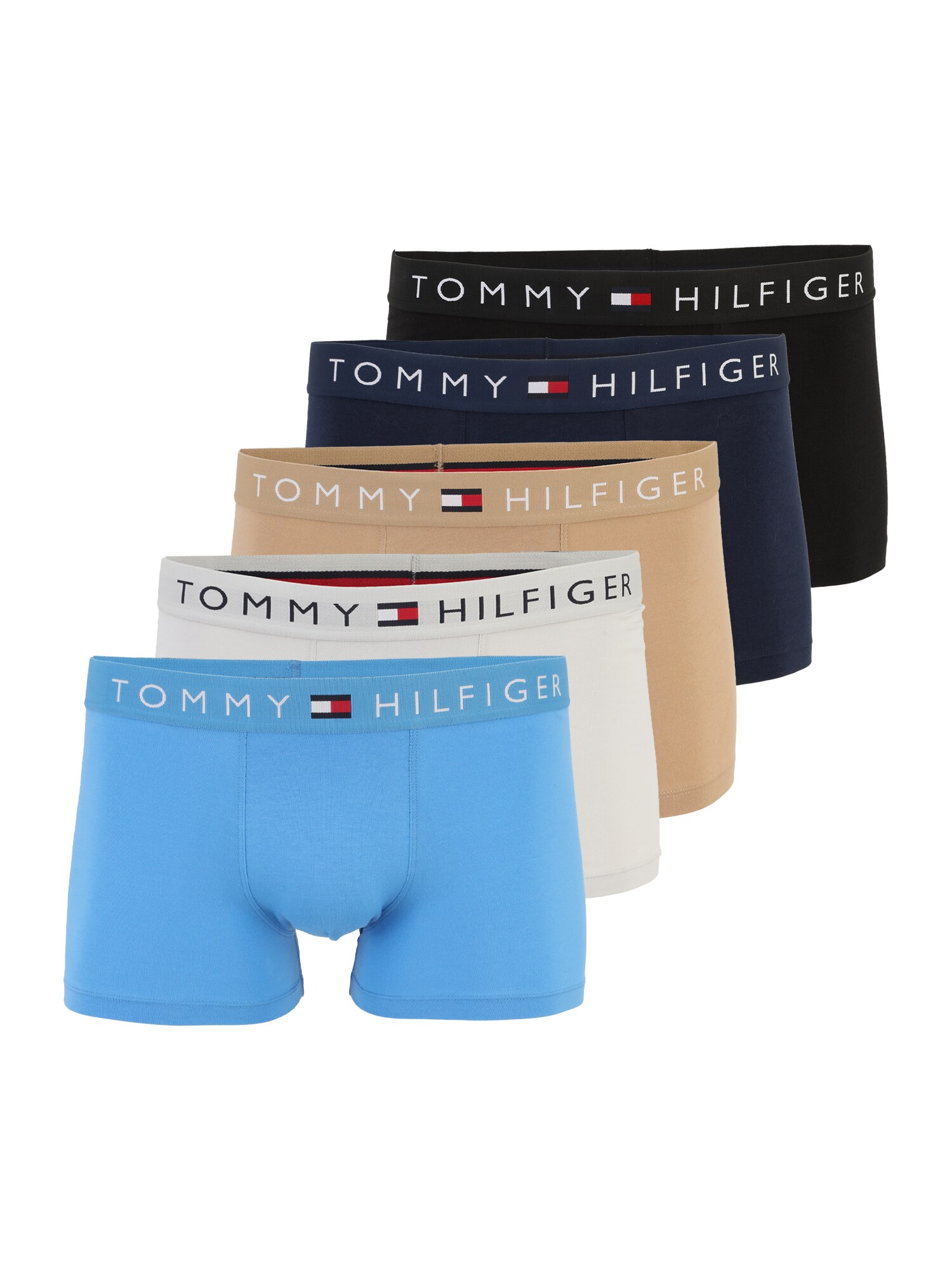 Tommy Hilfiger Underwear Boxeri  maro cămilă / albastru noapte / azur / mov pastel / negru