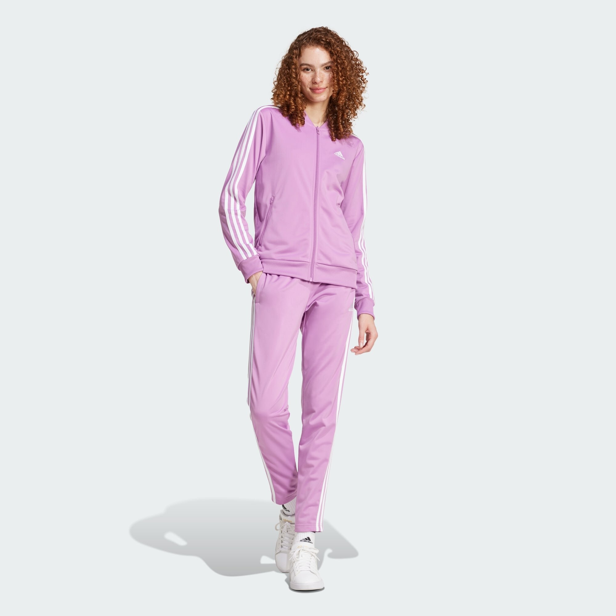 ADIDAS SPORTSWEAR Tréningruha 'Essentials'  lila / fehér termék 2. képe