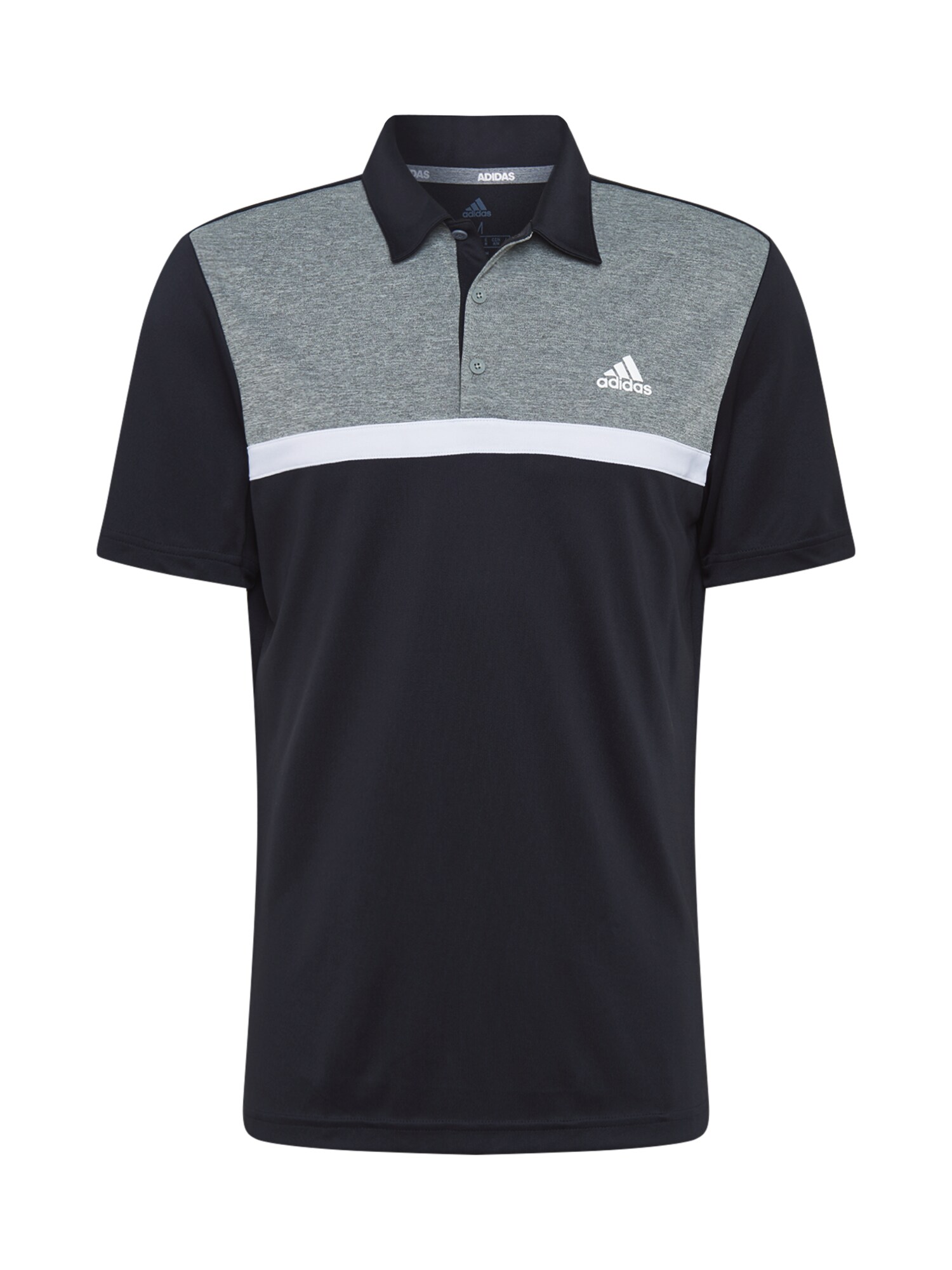 adidas Golf Sportiniai marškinėliai  balkšva / juoda / margai pilka