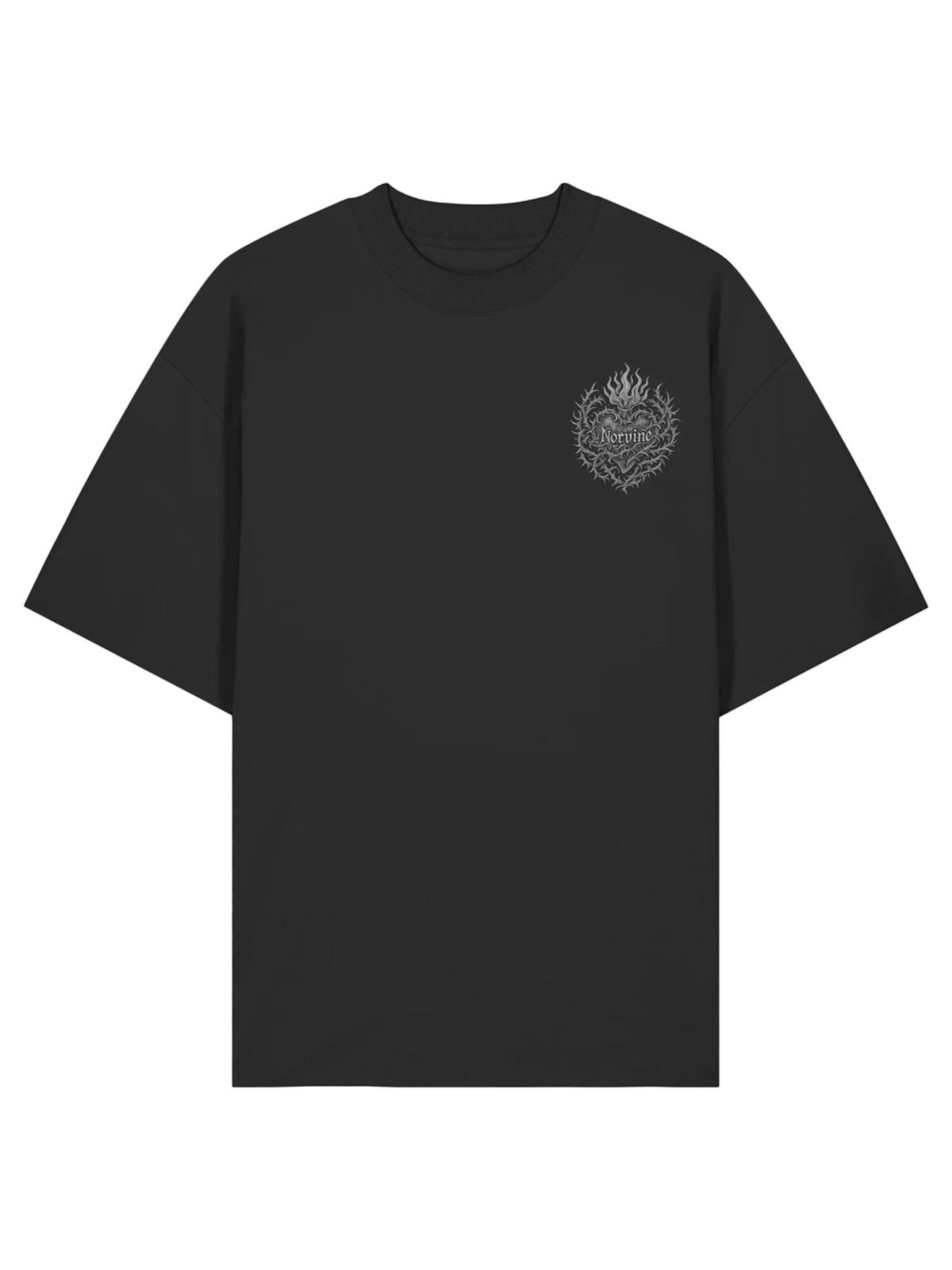 Norvine Maglietta 'Thornheart Norvine Tee' nero