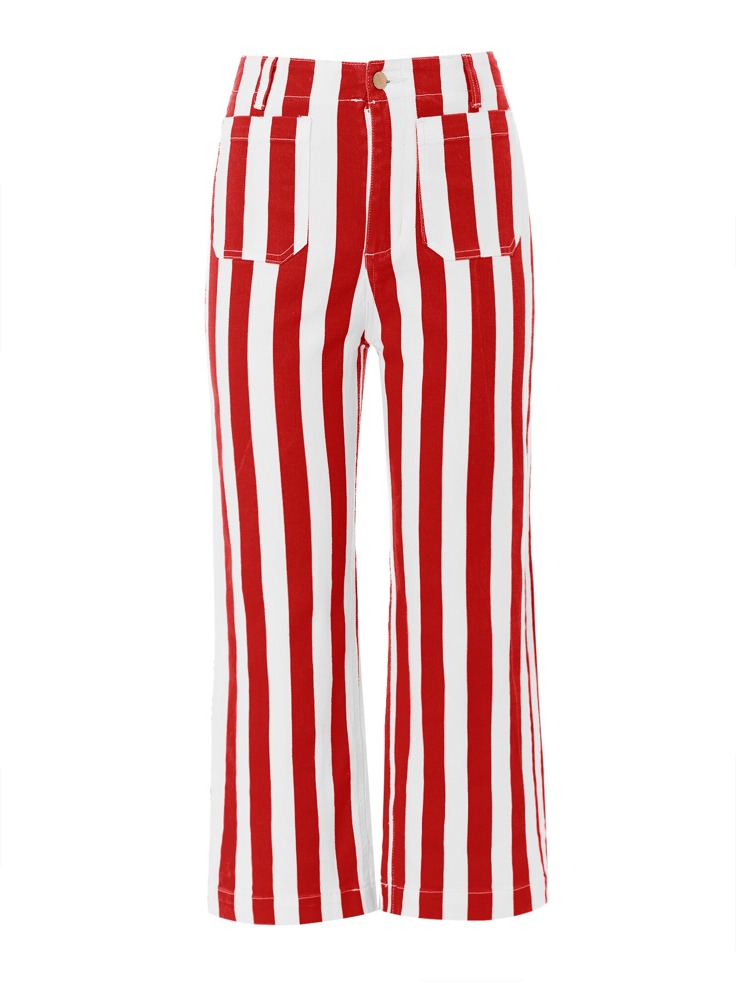 Imily Bela Jeans  roșu / alb