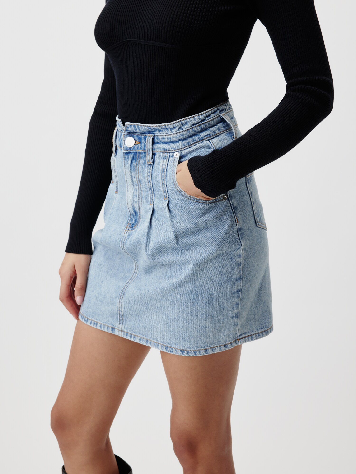 LeGer by Lena Gercke Sukňa 'Arvena' modrá denim (obrázok 3)