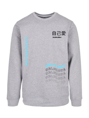 F4NT4STIC Sweatshirt ‘Self Love’ Grijs / Grijs gemêleerd / Gemengde kleuren