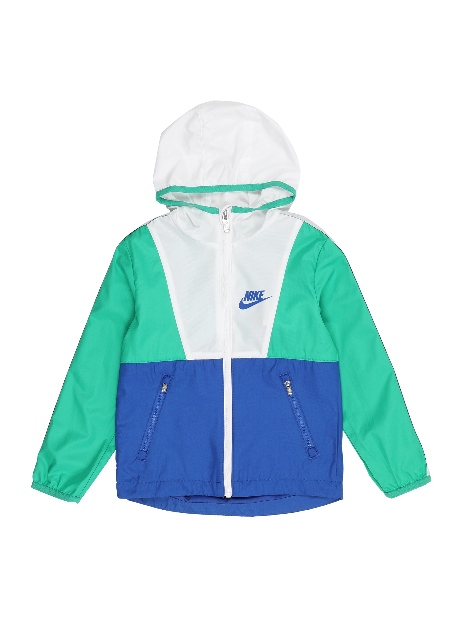 Nike Sportswear Geacă de primăvară-toamnă  albastru închis / verde limetă / alb