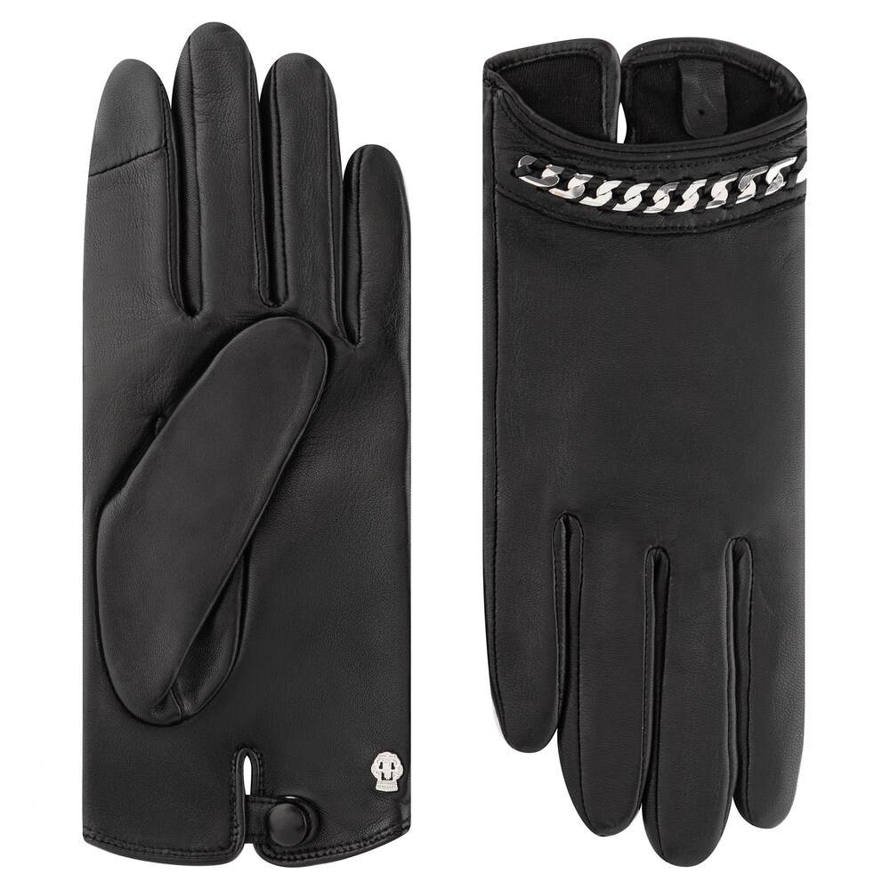 Roeckl Lederhandschuhe ' ROTENBURG TOUCH' Damen Größe S/M schwarz