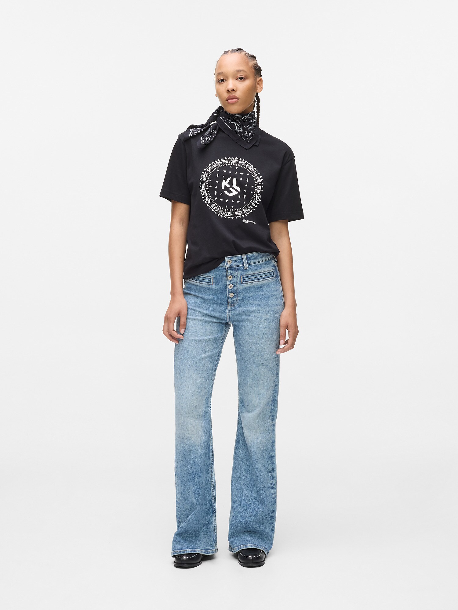 KARL LAGERFELD JEANS Džínsy modrá (obrázok 5)
