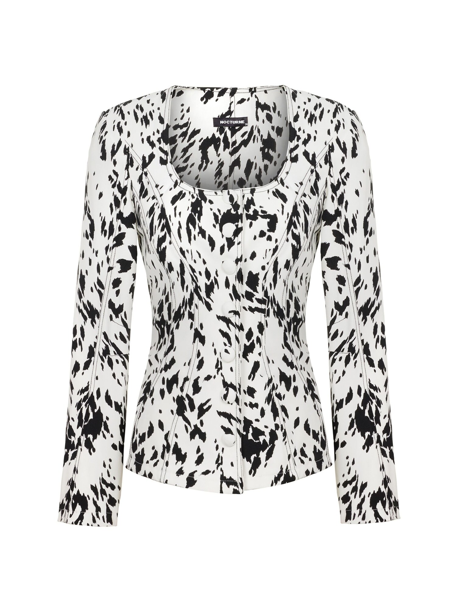 NOCTURNE Sacou  negru / alb