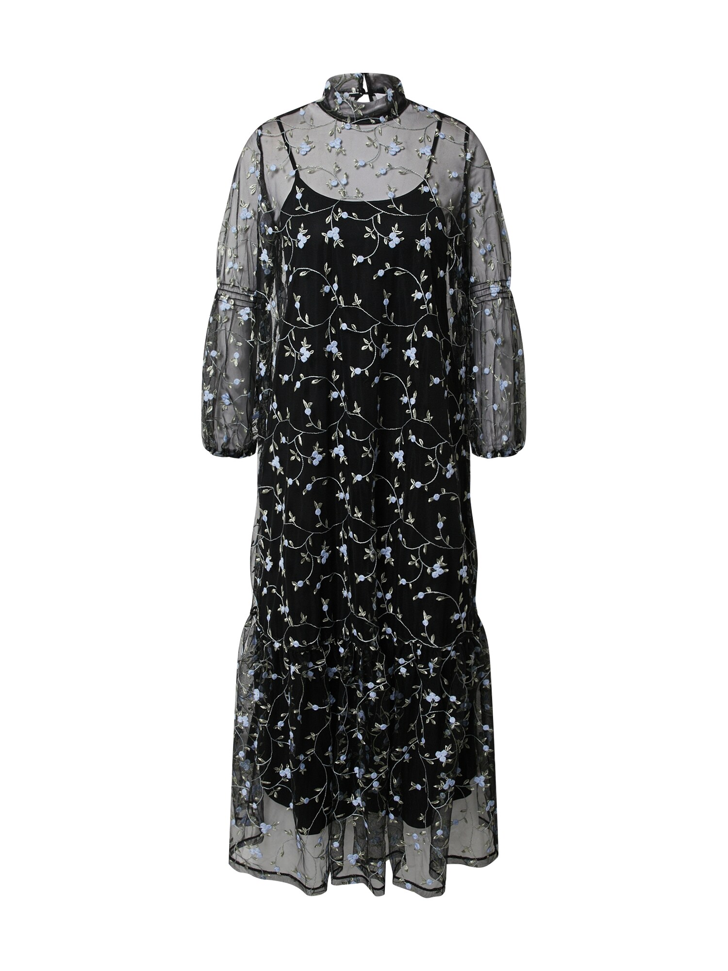 EDITED Suknelė 'Norina'  juoda / mišrios spalvos
