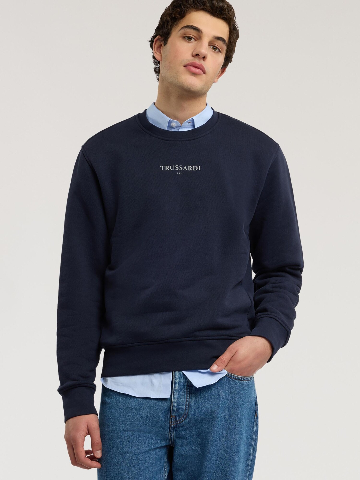 Trussardi Jersey azul claro – imagen 10