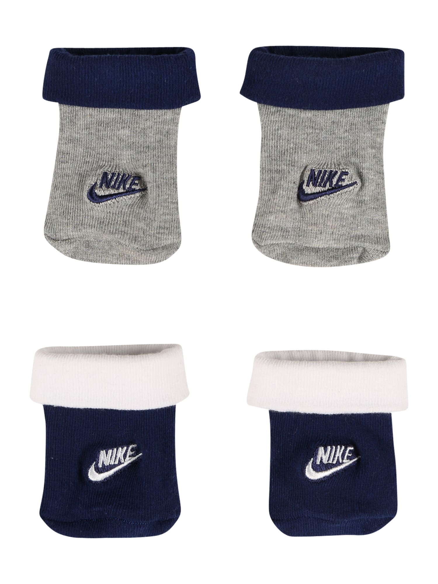Nike Sportswear Nogavice 'FUTURA'  temno modra / pegasto siva / bela
