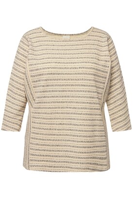 Ulla Popken Sweatshirt Camel / Ecru