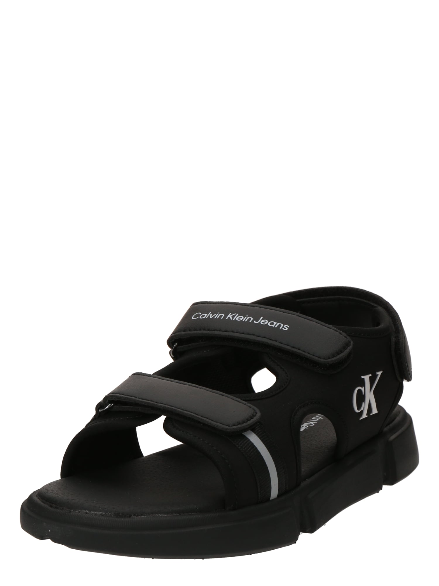 Calvin Klein Jeans Pantofi deschiși  negru / alb