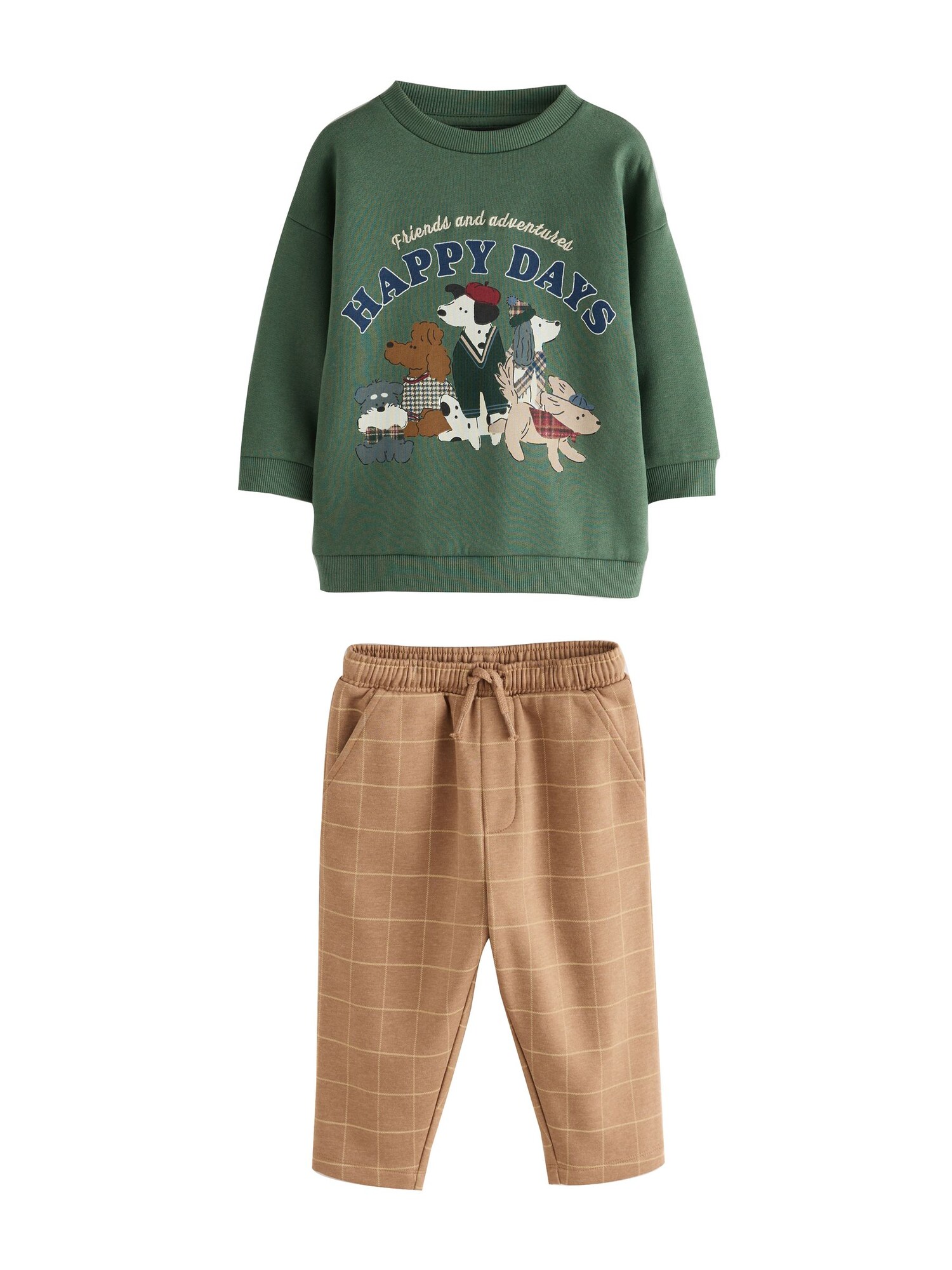 Next Set  bej / albastru / verde